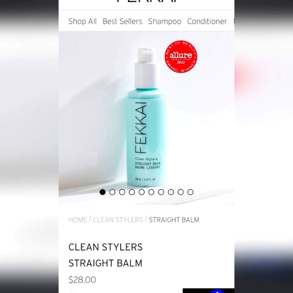 Hair Straightening Balm